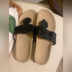 Jack Rogers Black and Tan Women's Sandals